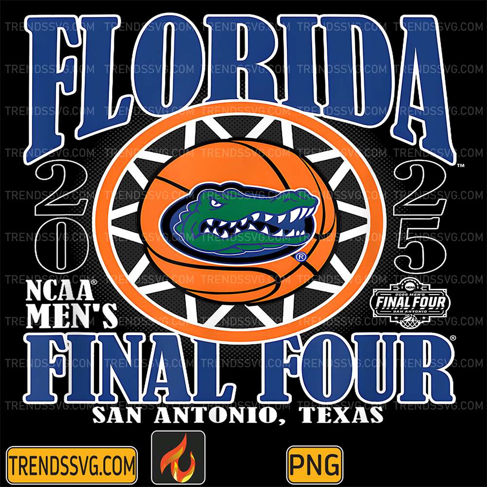 Florida-Gators-Final-Four-2025-Men-s-Basketball-Burst-Orange-Png