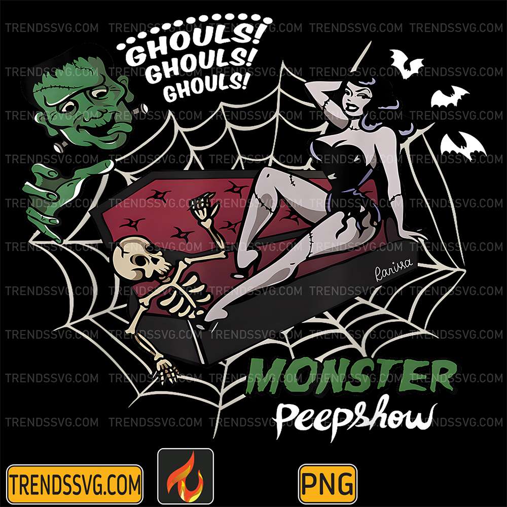 Frankenstein-Monster-Lovers-Monster-Peepshow-Halloween-Png