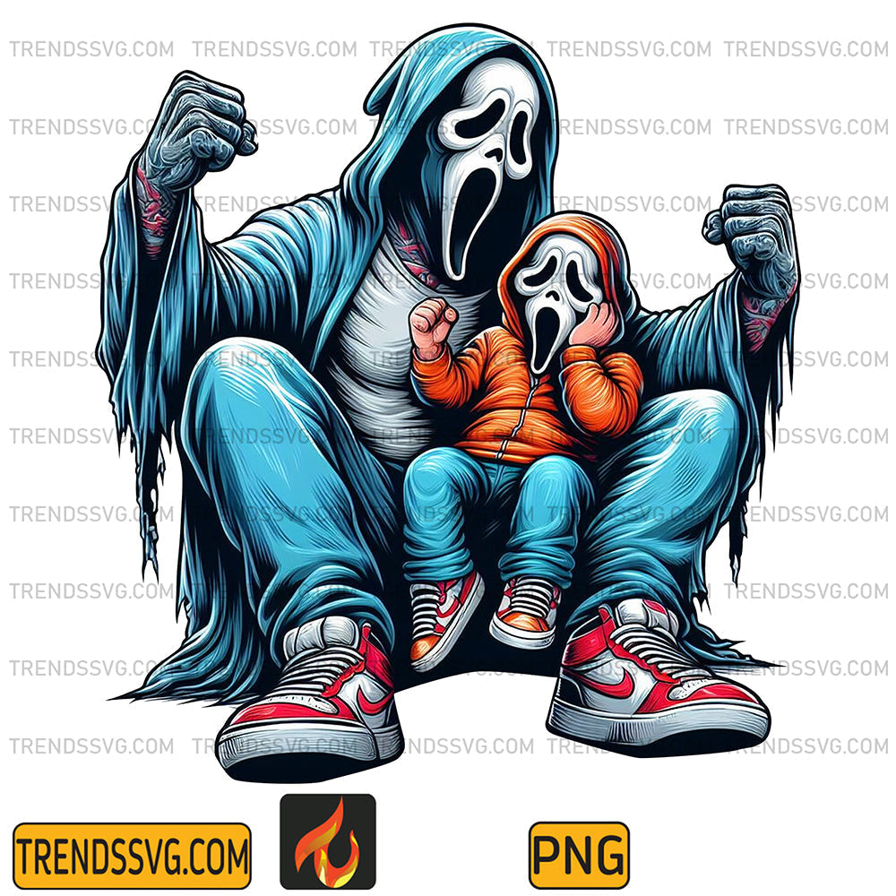 Ghostface-Scream-Dad-And-Son-Png