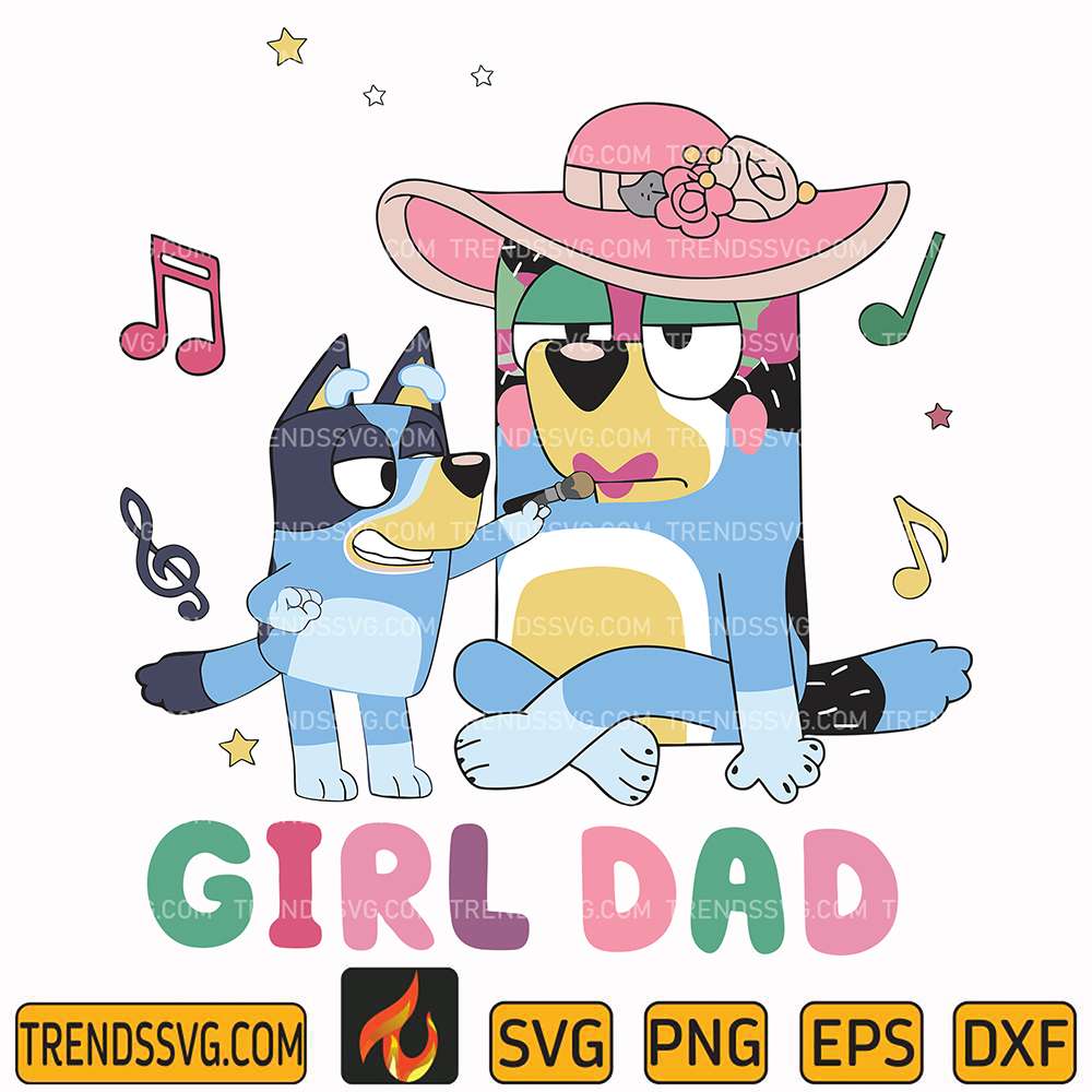 Girl-Dad-Bluey-Svg