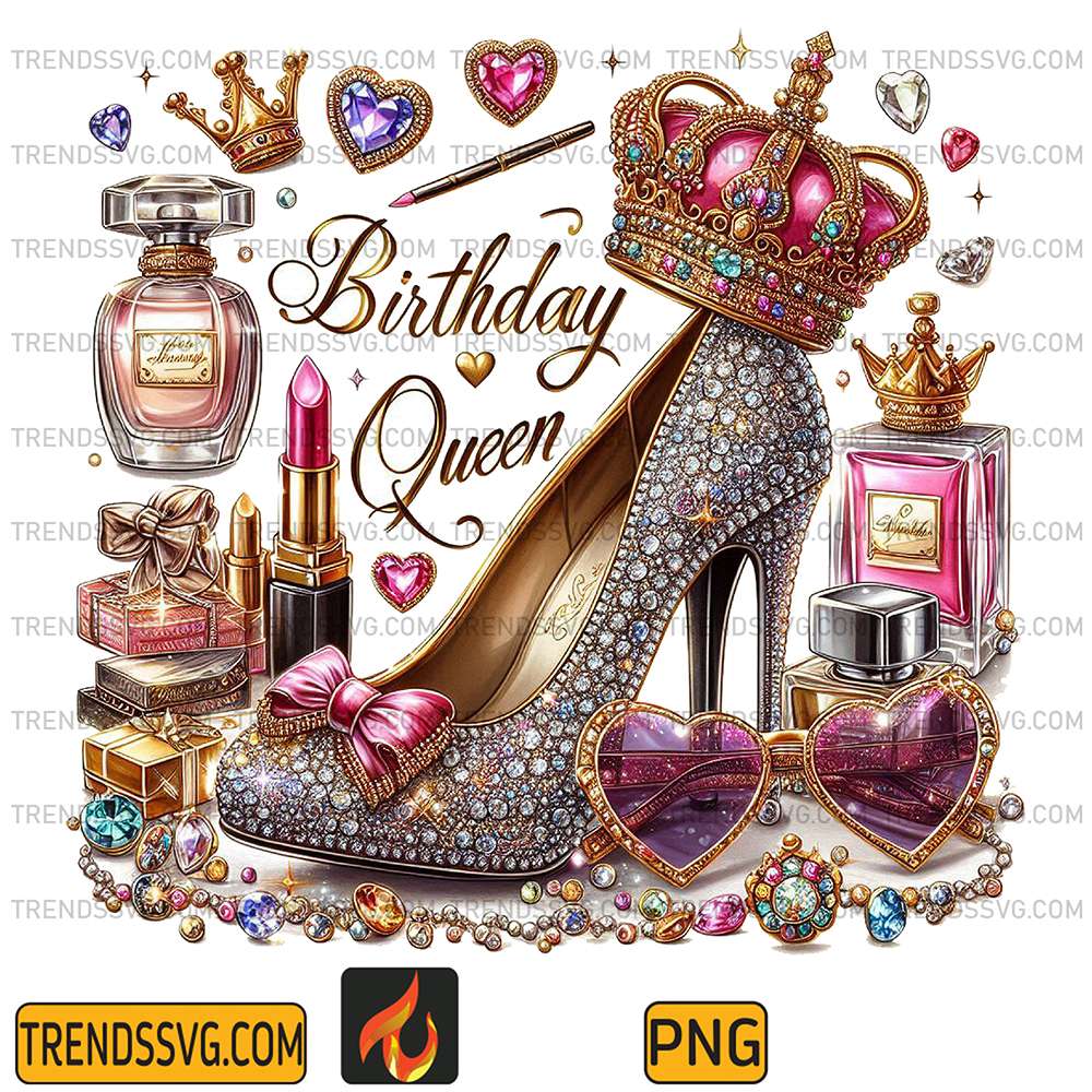 Glitter-Birthday-Queen-Png-1