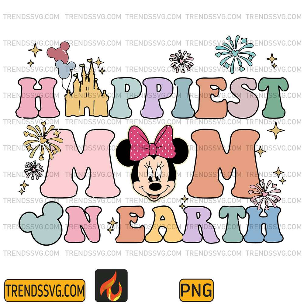 Groovy-Disney-Happiest-Mom-On-Earth-Png