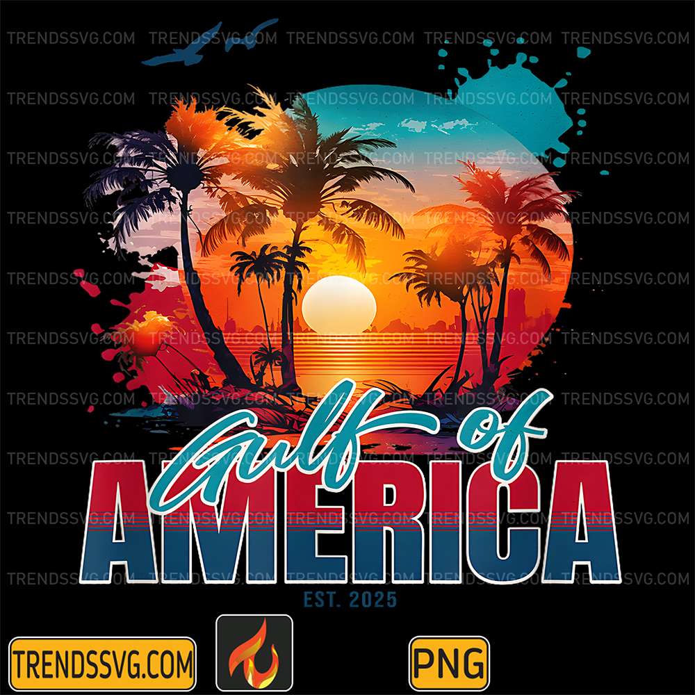 Gulf Of US America Est 2025 Png TRENDSSVG