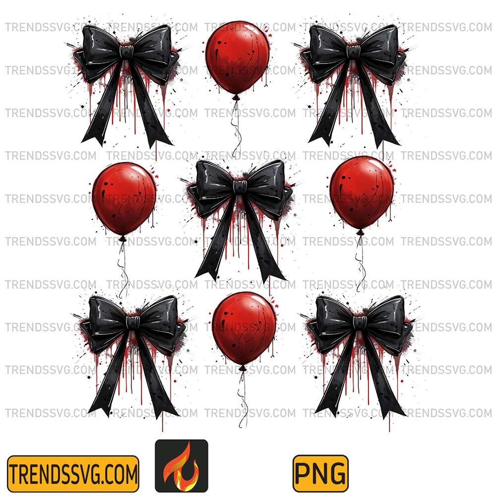 Halloween Coquette Bow Png TRENDSSVG