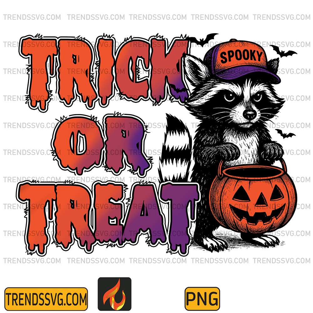 Halloween-Feral-Trick-Or-Treat-Raccoon-Png