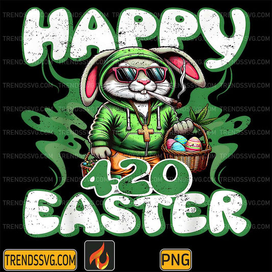 Happy-420-Easter-Smoking-Easter-Bunny-Png