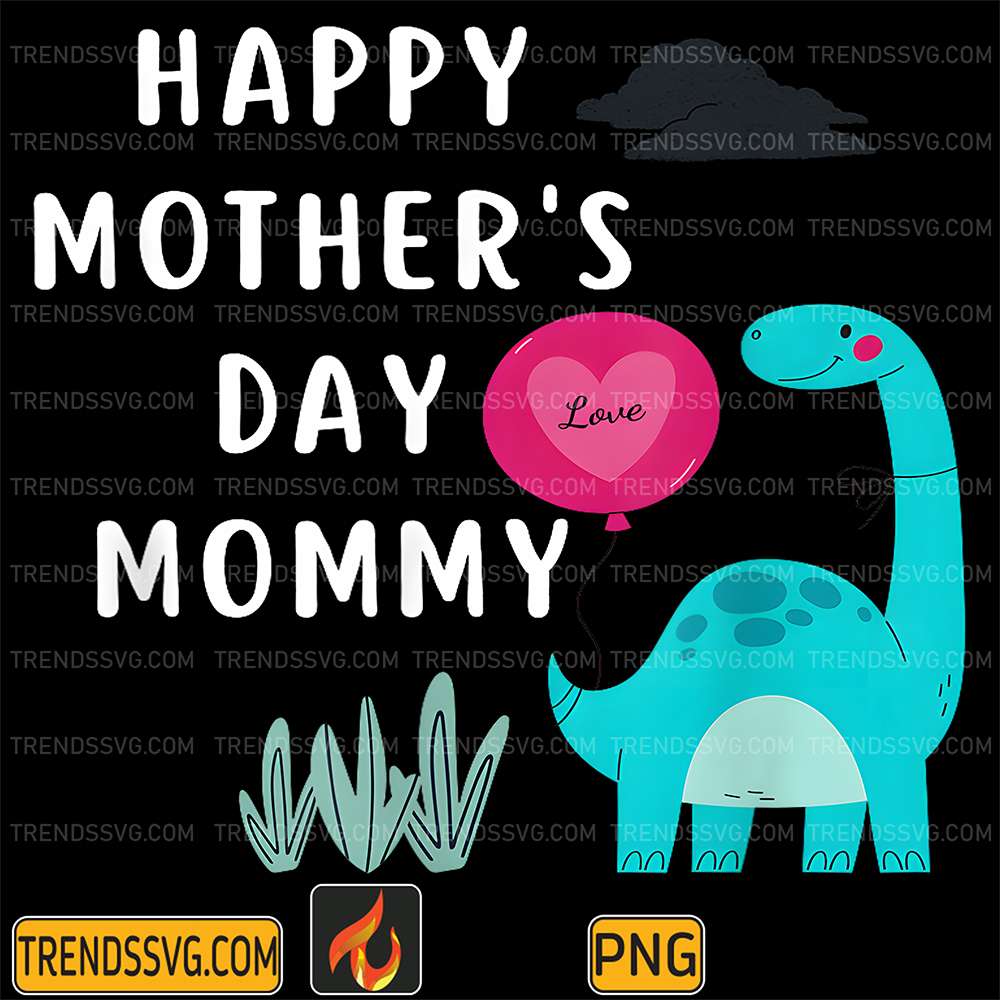 Happy-Mother-s-Day-Mommy-Dino-Son-For-Mom-T-Rex-Png