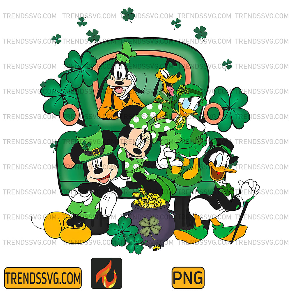 HappyStPatricksDayMickeyAndFriendsPng