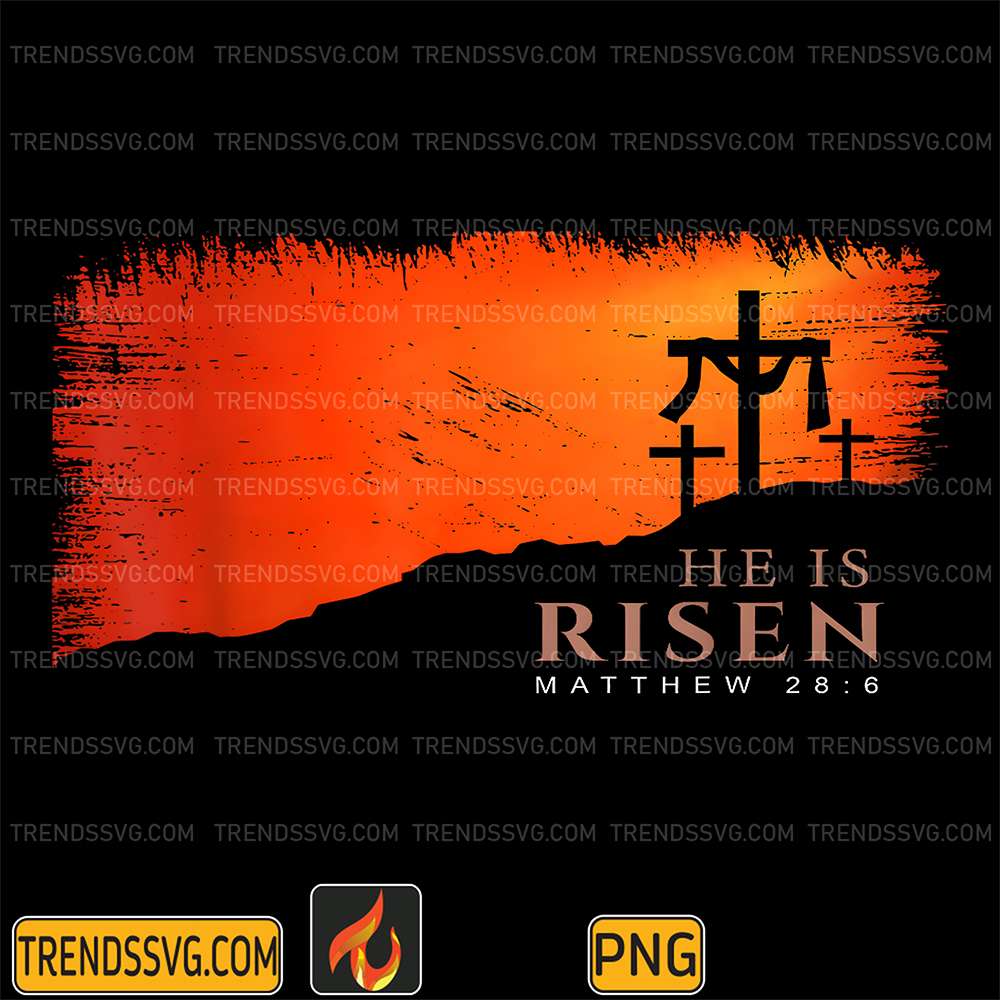 He-is-Risen-Matthew-28-6-Jesus-Christian-Png