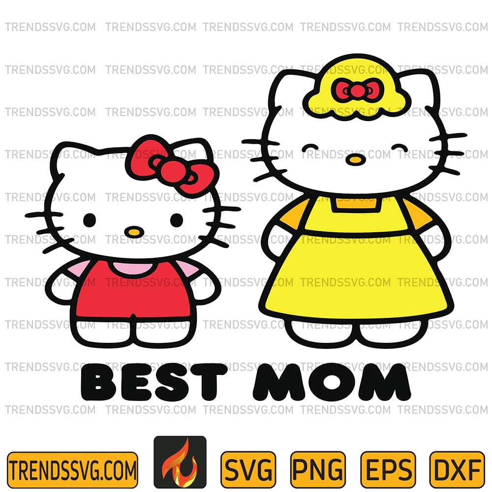 Hello-Kitty-Best-Mom-Mother-s-Day-Svg