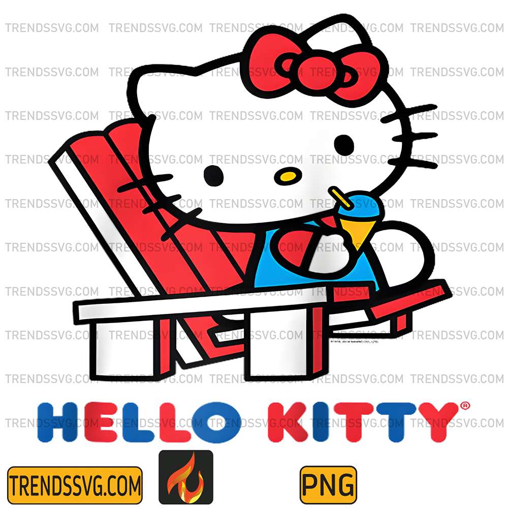 Hello-Kitty-Snow-Cone-Summer-Png