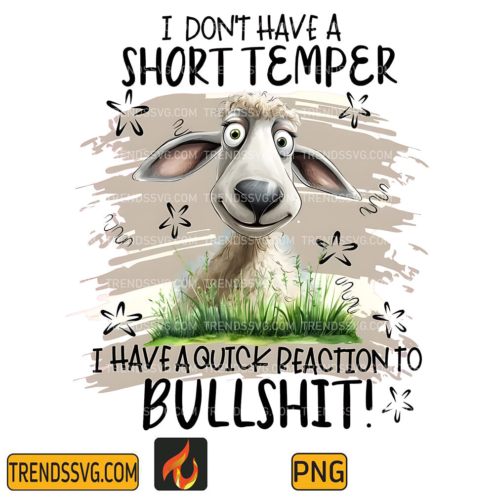 IDontHaveAShortTemperIHaveAQuickReactionToBullshitPng