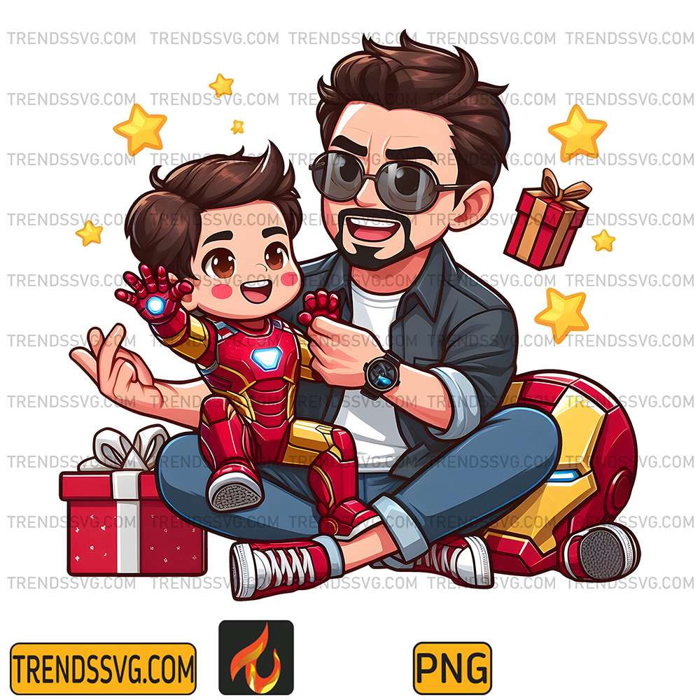 Iron-Man-Dad-And-Son-Png-10