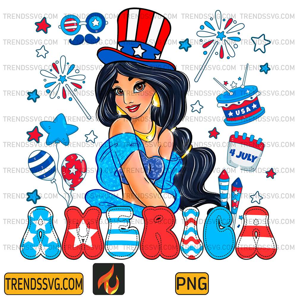 Jasmine-America-4th-Of-July-Png