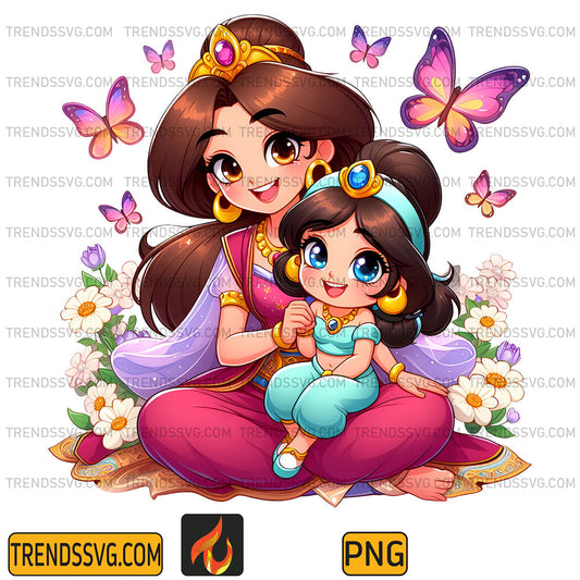JasmineMomAndDaughterPrincessPng