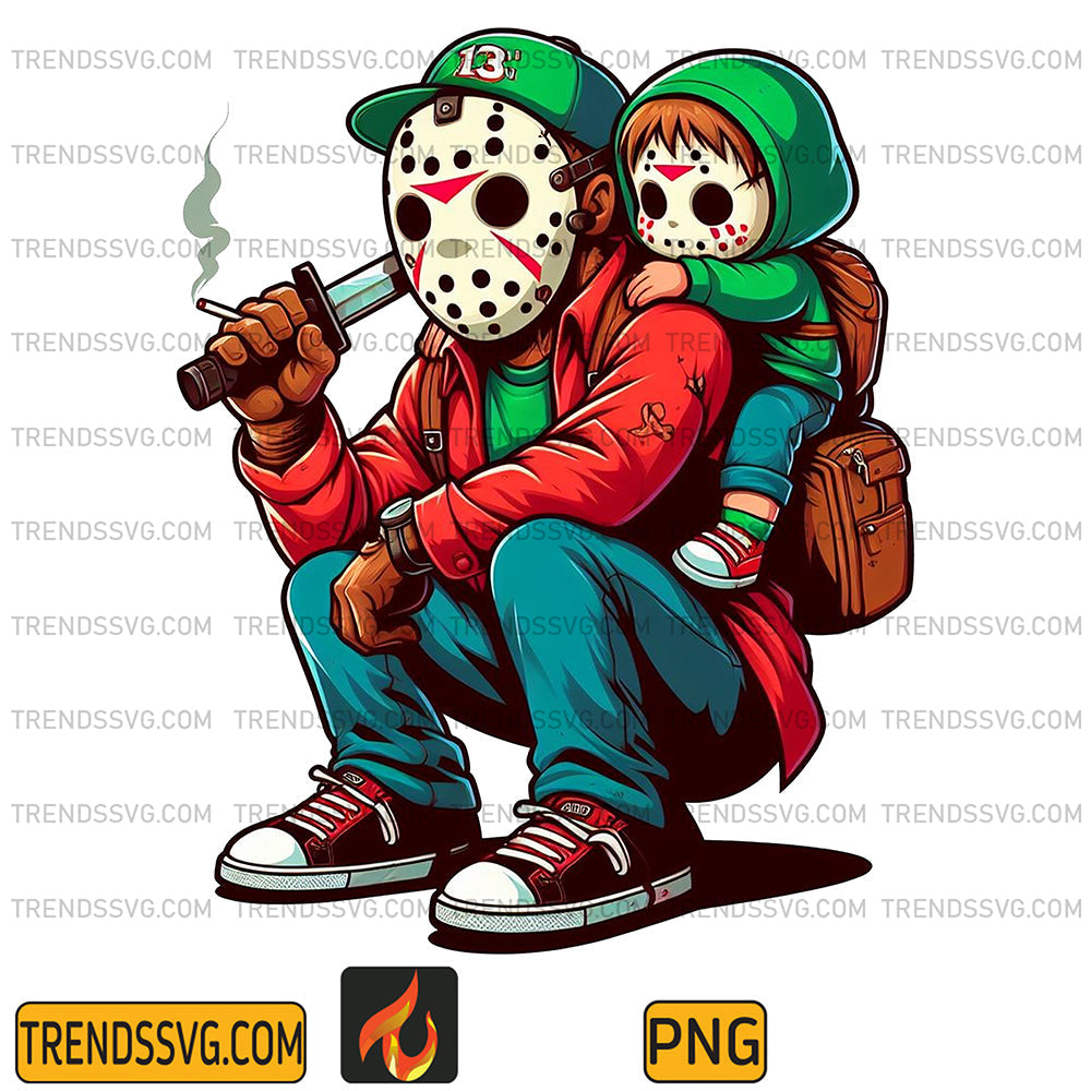 Jason-Voorhees-Dad-And-Son-Png