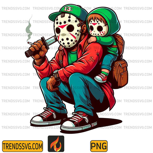 Jason-Voorhees-Dad-And-Son-Png