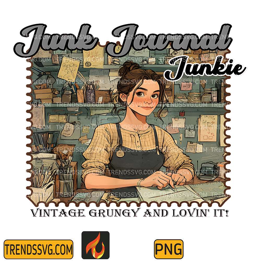 Junk-Journal-Junkie-Vintage-Grungy-And-Lovin-It-Png