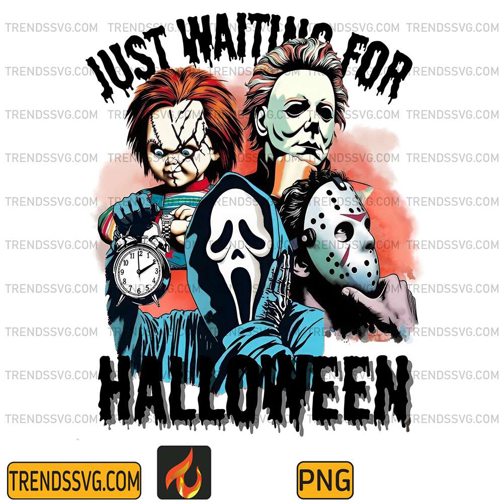 Just-Waiting-For-Halloween-Horror-Characters-Png