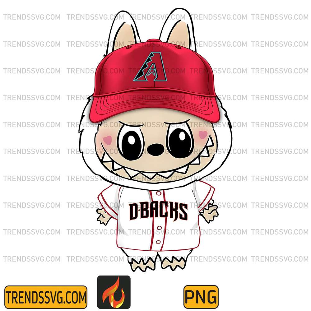 Labubu-Arizona-Diamondbacks-Baseball-Png