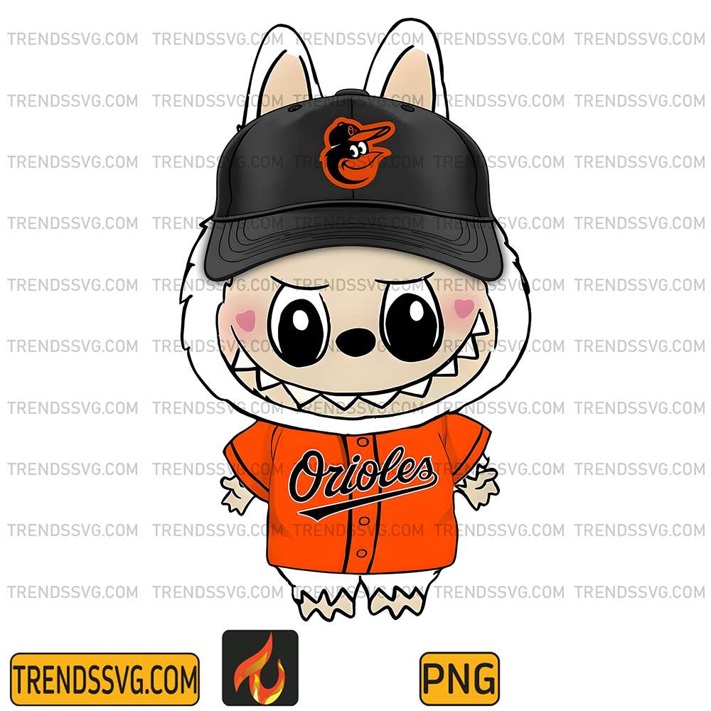Labubu-Baltimore-Orioles-Baseball-Png