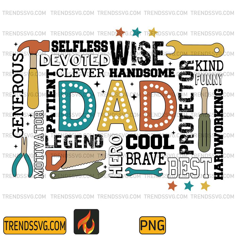 Legend-Cool-Best-Wise-Selfless-Handsome-Dad-Png