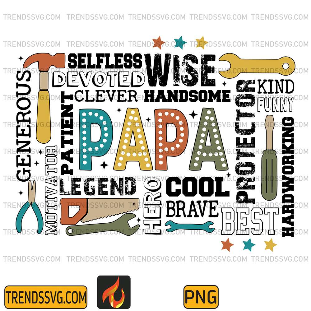Legend-Cool-Best-Wise-Selfless-Handsome-Papa-Png