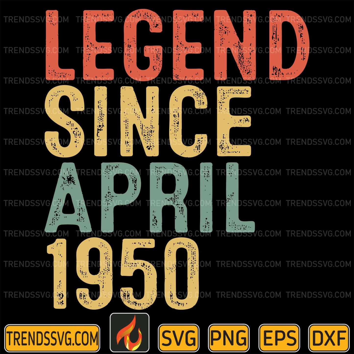 Legend-Since-April-1950-Svg