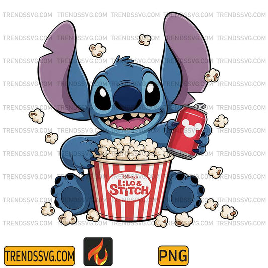 Lilo-And-Stitch-Popcorn-Cinema-Png