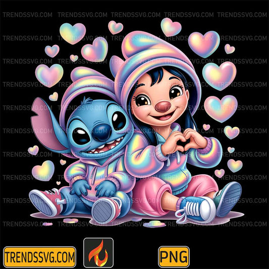 Love-Lilo-And-Stitch-Neon-Png