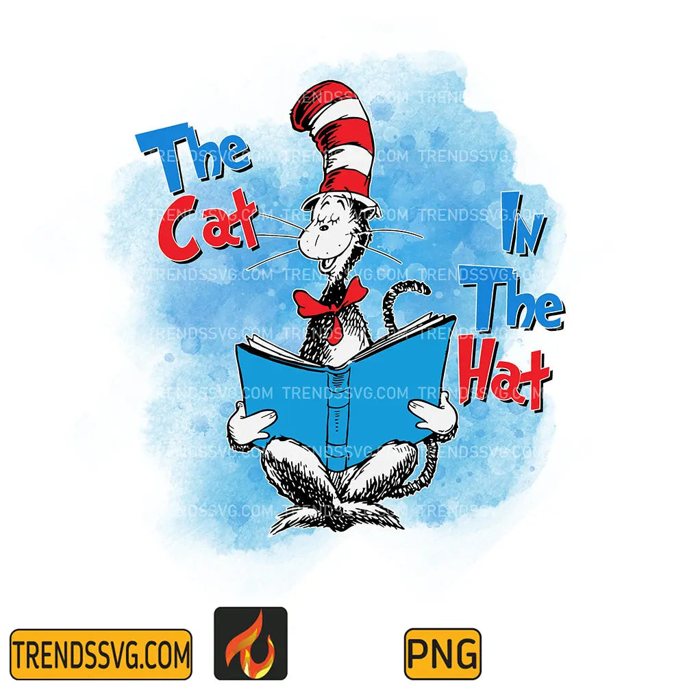 Dr Seuss The cat in the hat Png TRENDSSVG