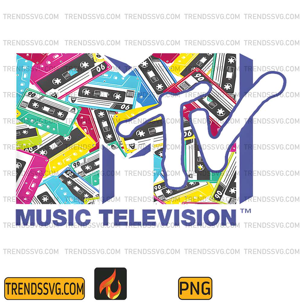 MTV-Music-Television-The-Classic-80s-Tapes-Png