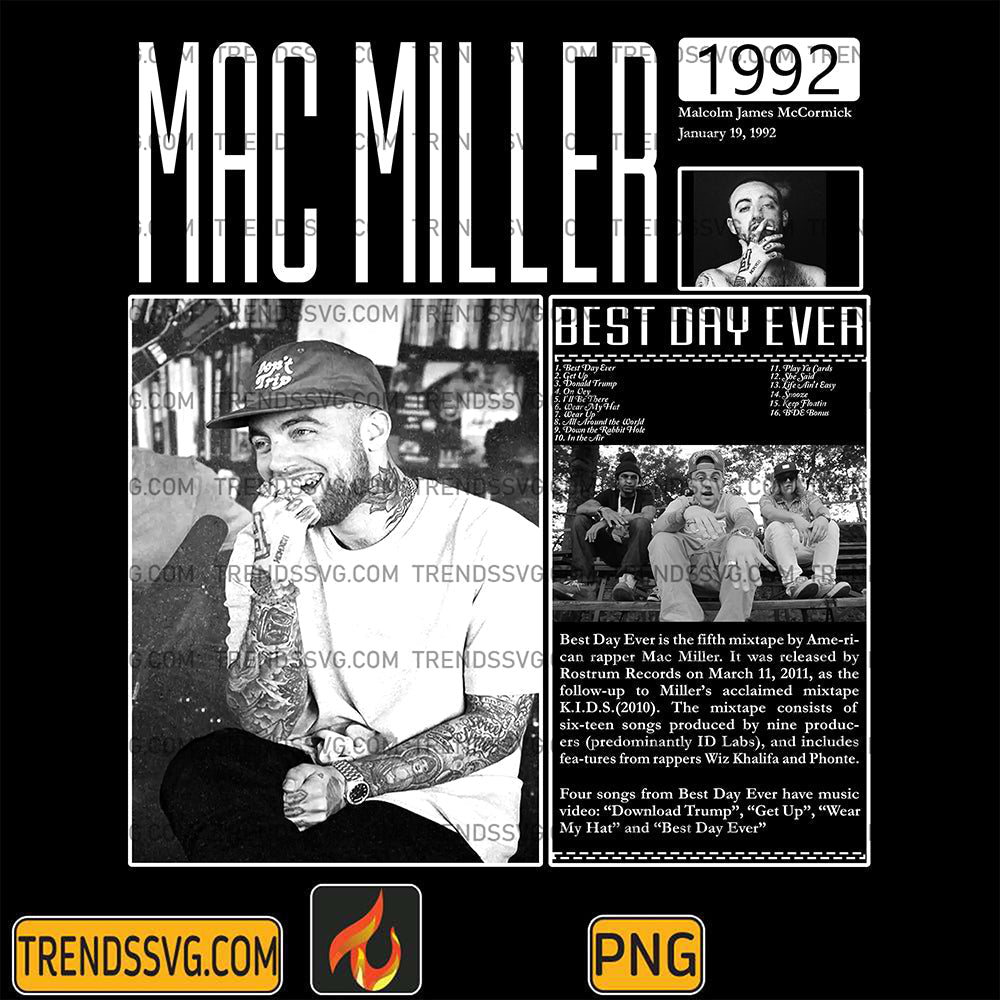 Mac Miller 1992 Png TRENDSSVG