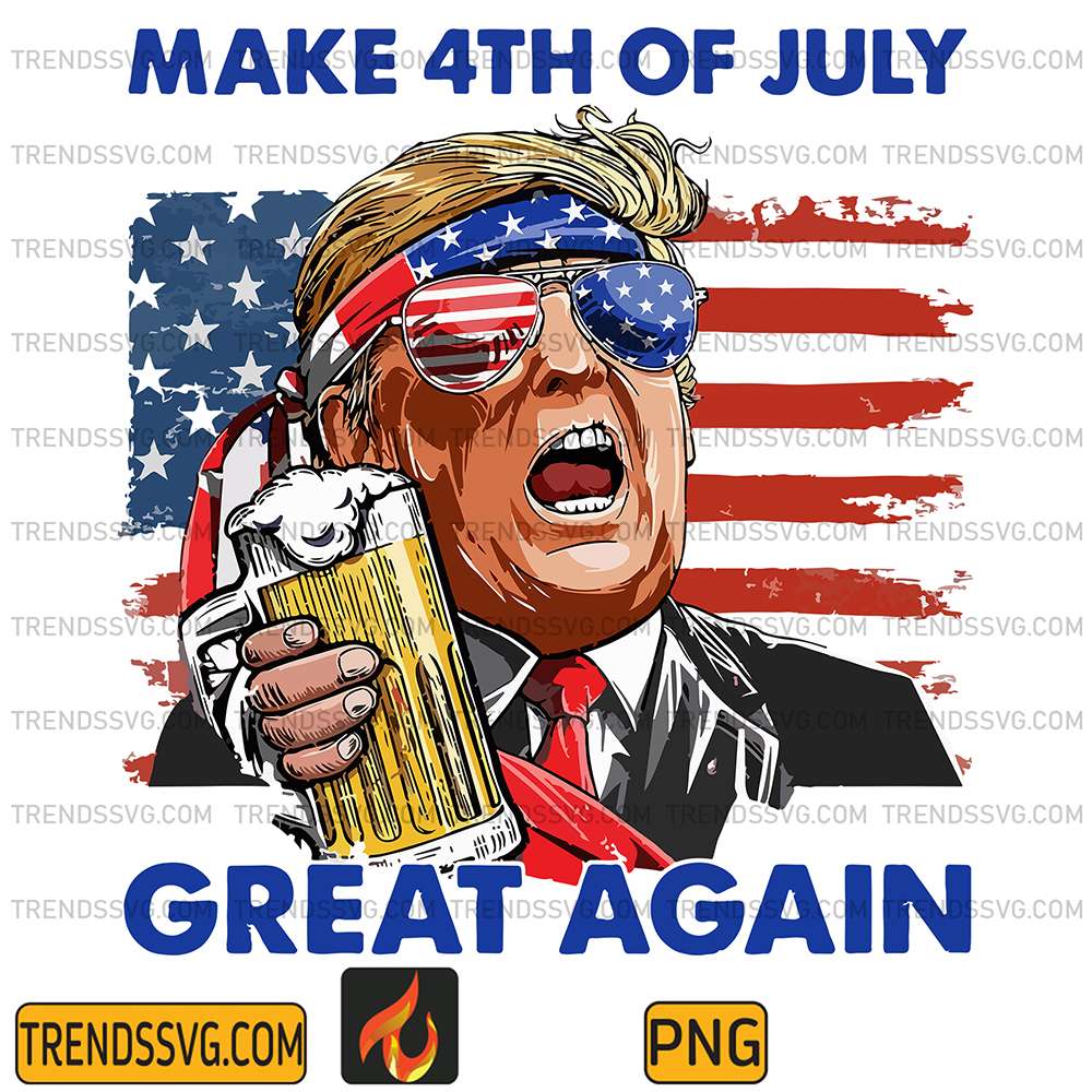 Make-4th-Of-July-Great-Again-Trump-Beer-Png