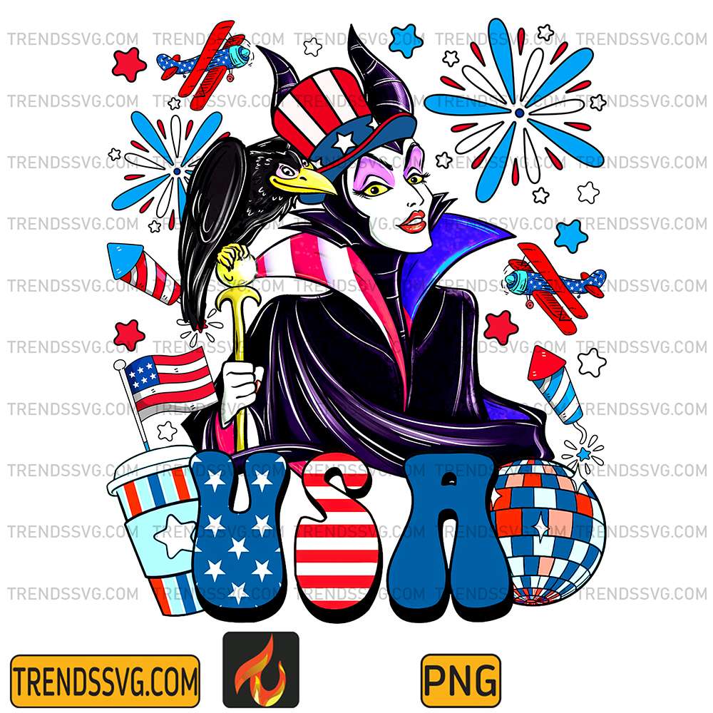 Maleficent-Usa-America-4th-Of-July-Png