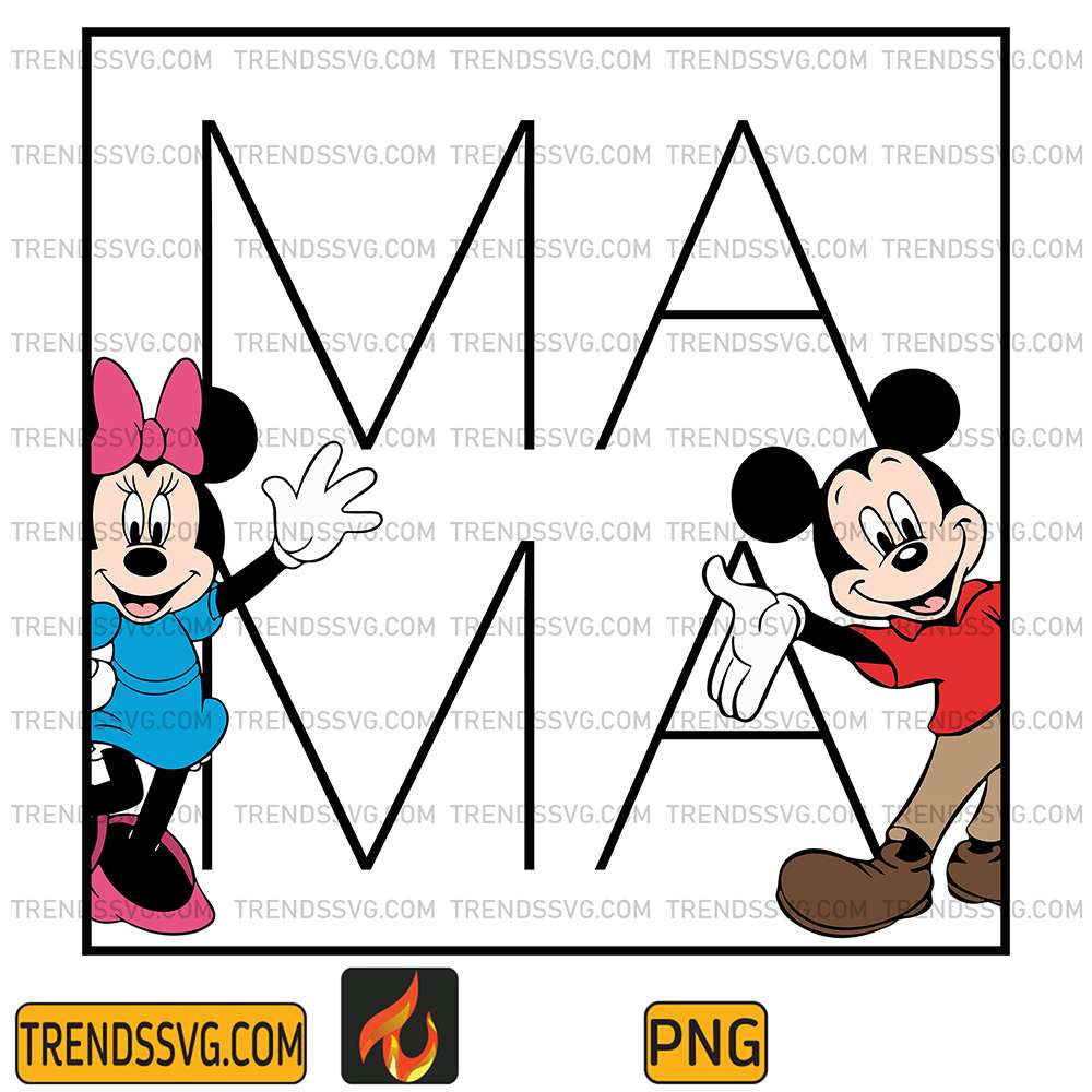 Mama-Mickey-And-Minnie-Png