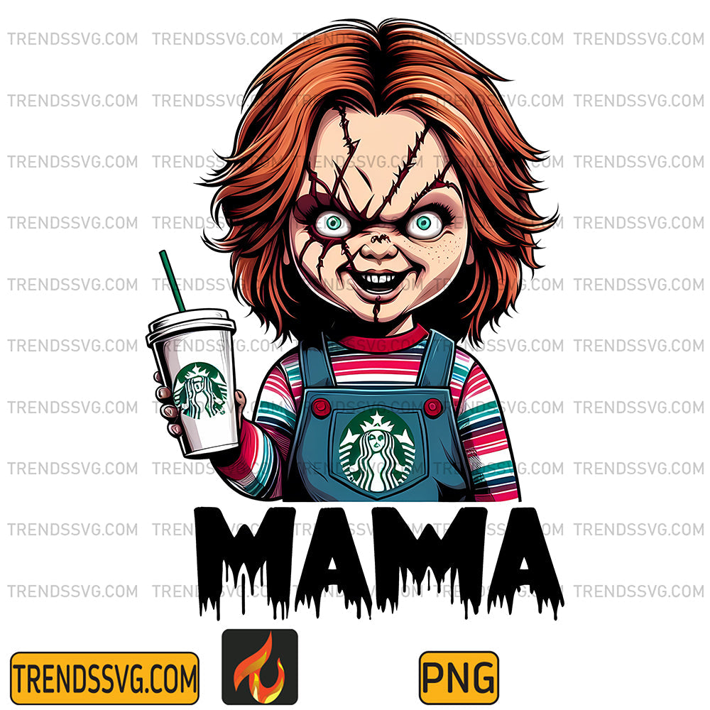 MamaCoffeeStarbucksHorrorChuckyPng_1