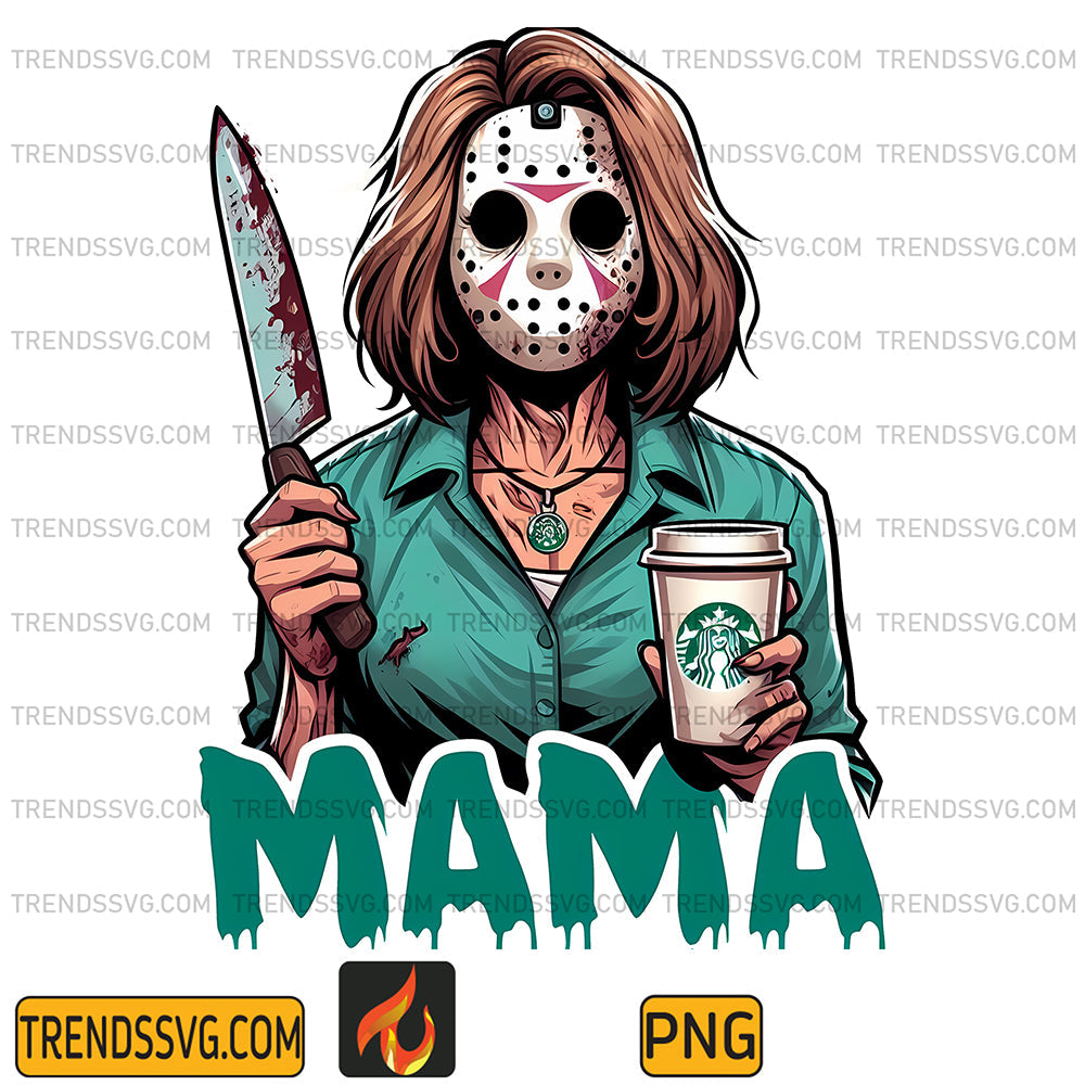 MamaCoffeeStarbucksHorrorJasonVoorheesPng_1