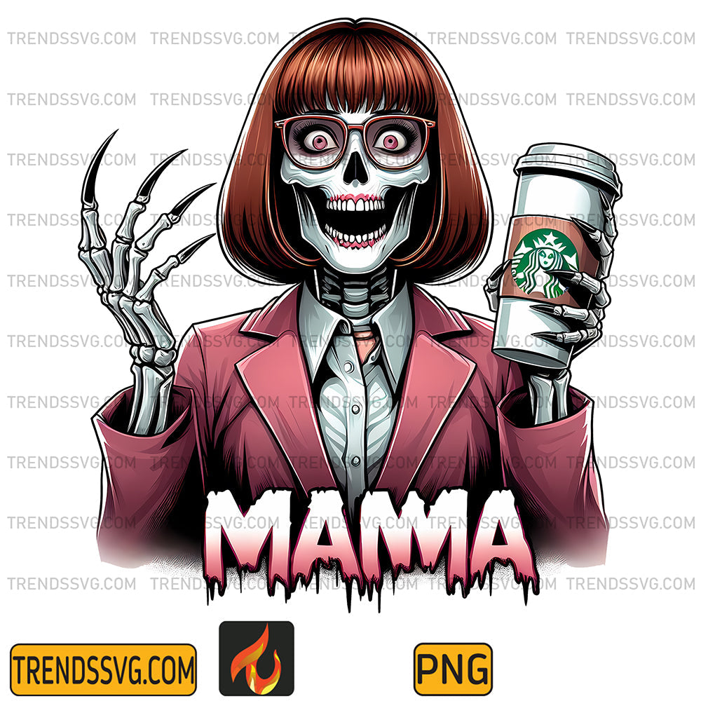 MamaCoffeeStarbucksSkeletonPng_1