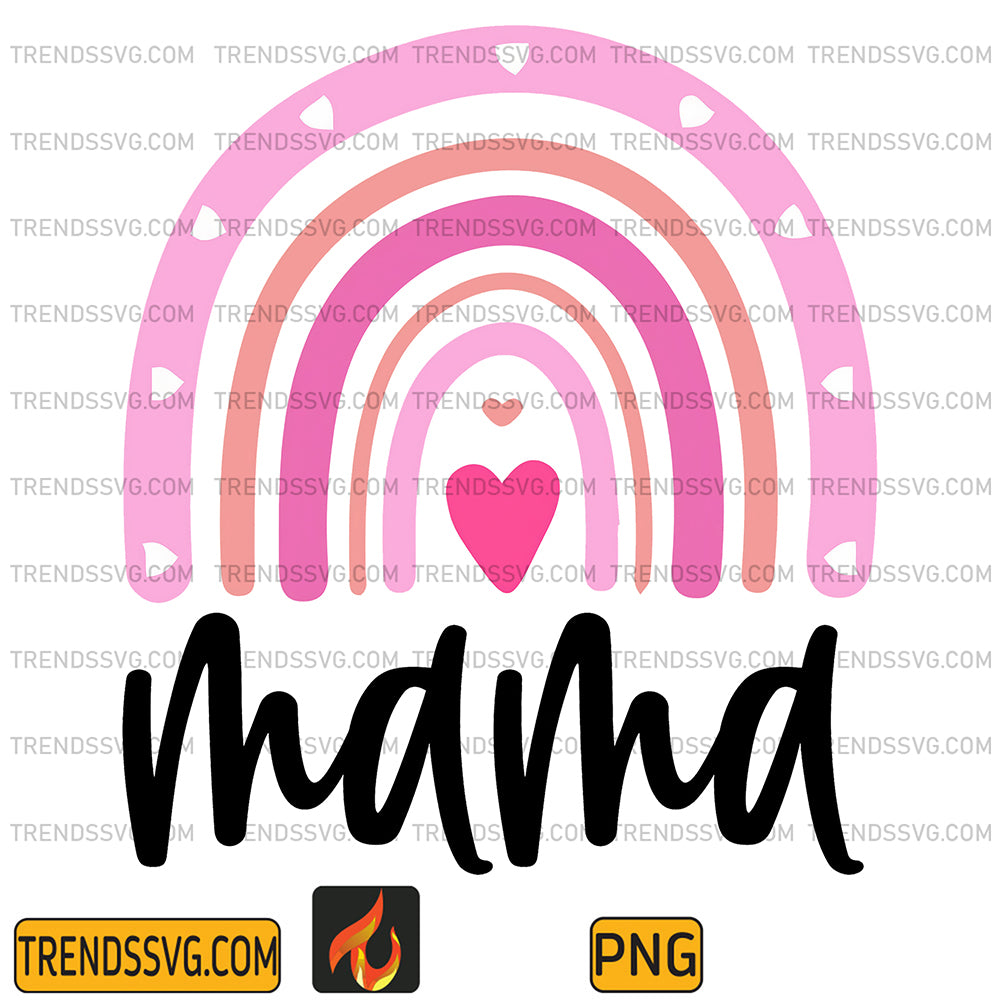 MamaPinkRainbowsPng