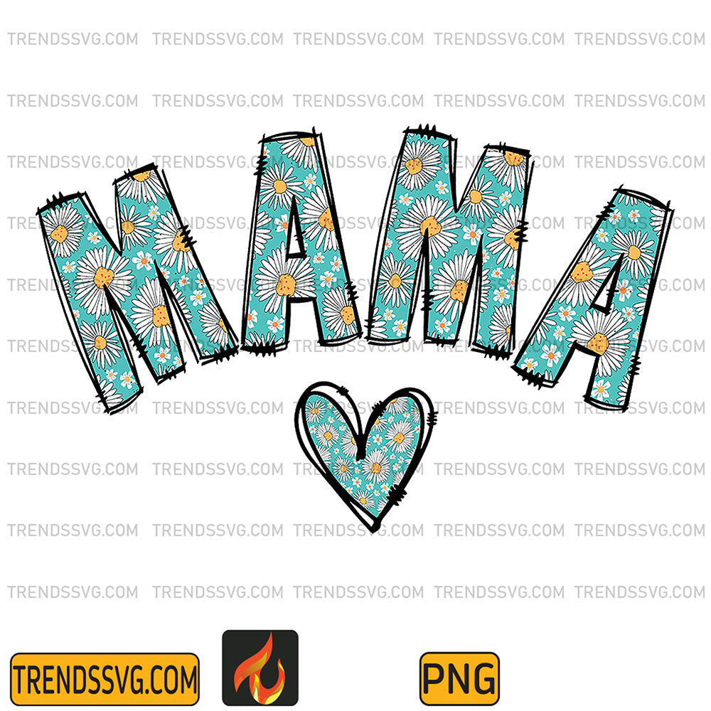 MamaWithFlowersPng