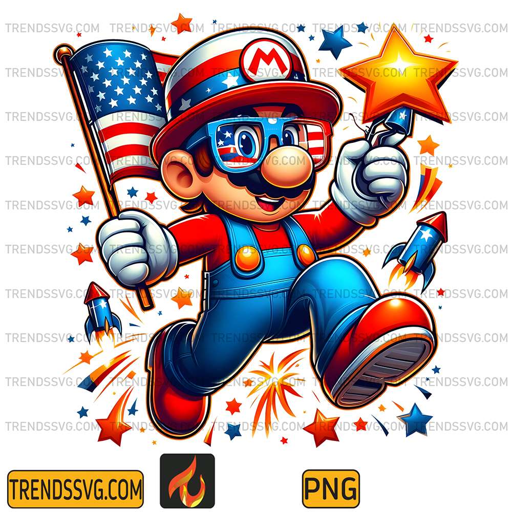 Mario-America-4th-Of-July-Png-1