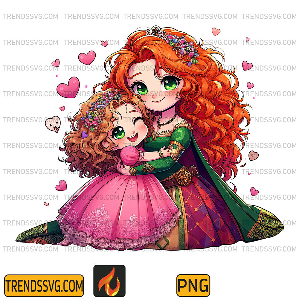 MeridaPrincessAndDaughterPng3