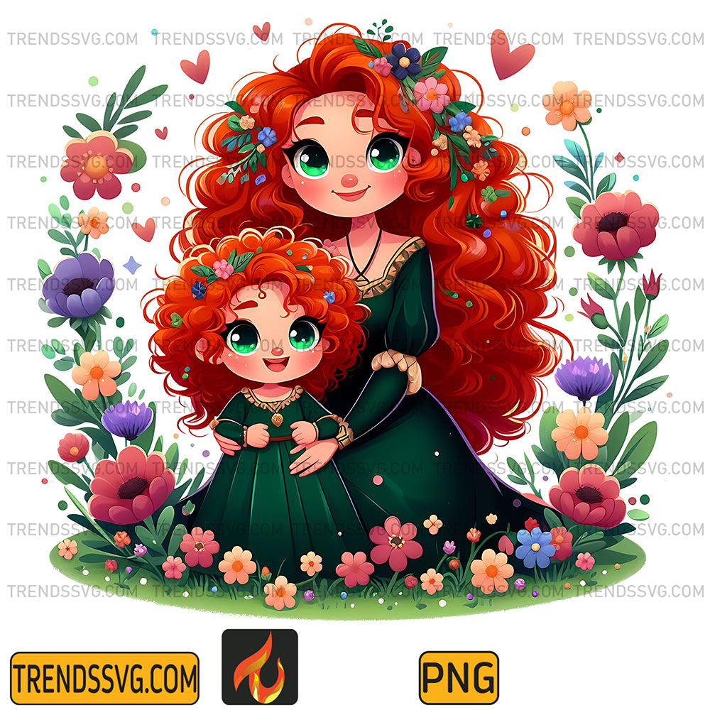 MeridaPrincessAndDaughterPng_1