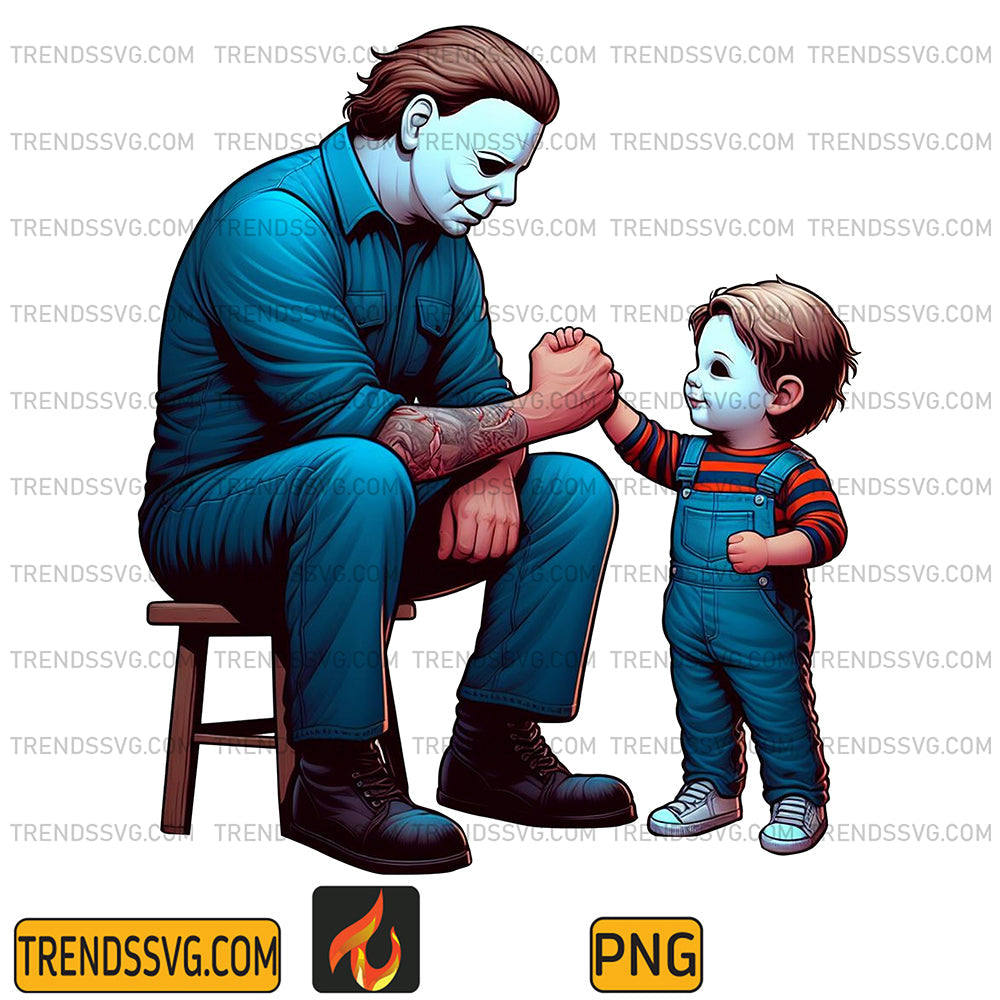 Michael-Myers-Dad-And-Son-Png_4