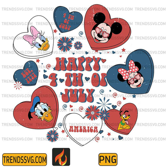 Mickey-And-Friends-4th-Of-July-Png