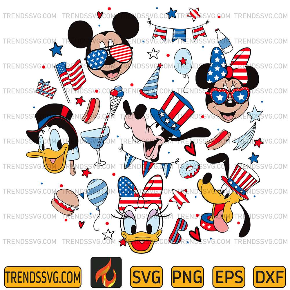 Mickey-And-Friends-4th-Of-July-Svg-2