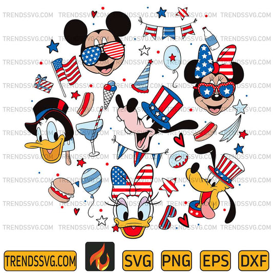 Mickey-And-Friends-4th-Of-July-Svg-2
