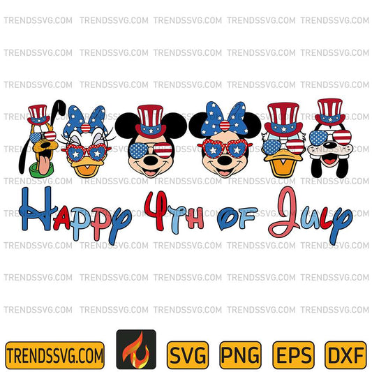Mickey-And-Friends-4th-Of-July-Svg