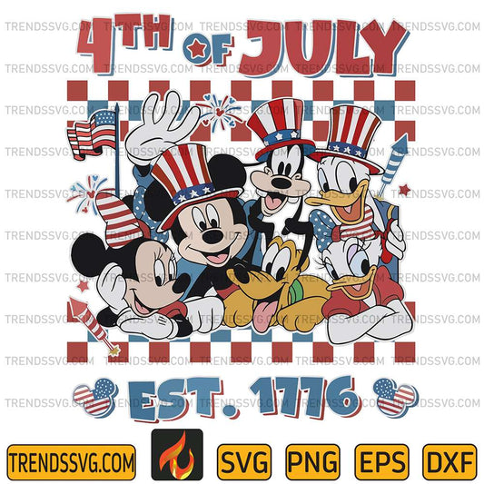 Mickey-And-Friends-Est-1776-4th-Of-July-Svg